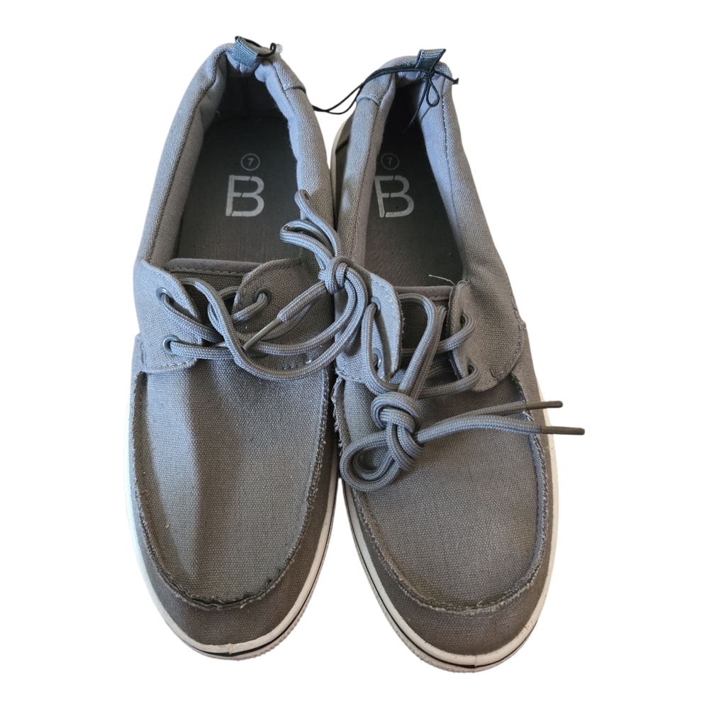 Gray Slip-On Loafers Sz 7